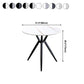 Modern Style Round Dining Table Sintered Stone Table with Metal Base for Home Use Clearhalo ' dining_table' 'Dining Tables & Seating' 'Dining Tables' 'furn' 'furn_dining_table' 'Furniture' 'furniture_dining_table' 'Kitchen & Dining Furniture' 'kitchen&dining_furn' 'kitchen' 'kitchen_dining_table' 3970169
