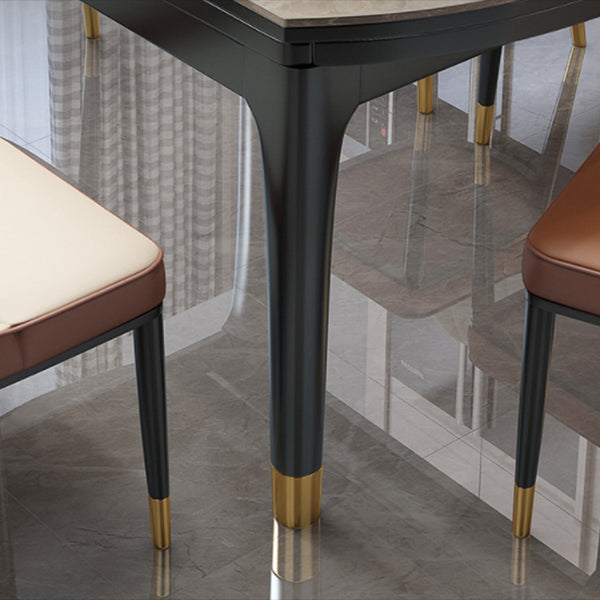Traditional Luxury Round Dining Site Table Stone Drop-Leaf Dining Room Home Furniture Clearhalo ' dining_table' 'Dining Tables & Seating' 'Dining Tables' 'furn' 'furn_dining_table' 'Furniture' 'furniture_dining_table' 'Kitchen & Dining Furniture' 'kitchen&dining_furn' 'kitchen' 'kitchen_dining_table' 3970177
