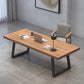 Rectangle Industrial Dining Table Wood Color Fixed Table with Pinewood Solid Wood Clearhalo ' dining_table' 'Dining Tables & Seating' 'Dining Tables' 'furn' 'furn_dining_table' 'Furniture' 'furniture_dining_table' 'Kitchen & Dining Furniture' 'kitchen&dining_furn' 'kitchen' 'kitchen_dining_table' 3970183