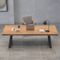 Rectangle Industrial Dining Table Wood Color Fixed Table with Pinewood Solid Wood Clearhalo ' dining_table' 'Dining Tables & Seating' 'Dining Tables' 'furn' 'furn_dining_table' 'Furniture' 'furniture_dining_table' 'Kitchen & Dining Furniture' 'kitchen&dining_furn' 'kitchen' 'kitchen_dining_table' 3970184