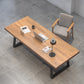 Rectangle Industrial Dining Table Wood Color Fixed Table with Pinewood Solid Wood Clearhalo ' dining_table' 'Dining Tables & Seating' 'Dining Tables' 'furn' 'furn_dining_table' 'Furniture' 'furniture_dining_table' 'Kitchen & Dining Furniture' 'kitchen&dining_furn' 'kitchen' 'kitchen_dining_table' 3970189