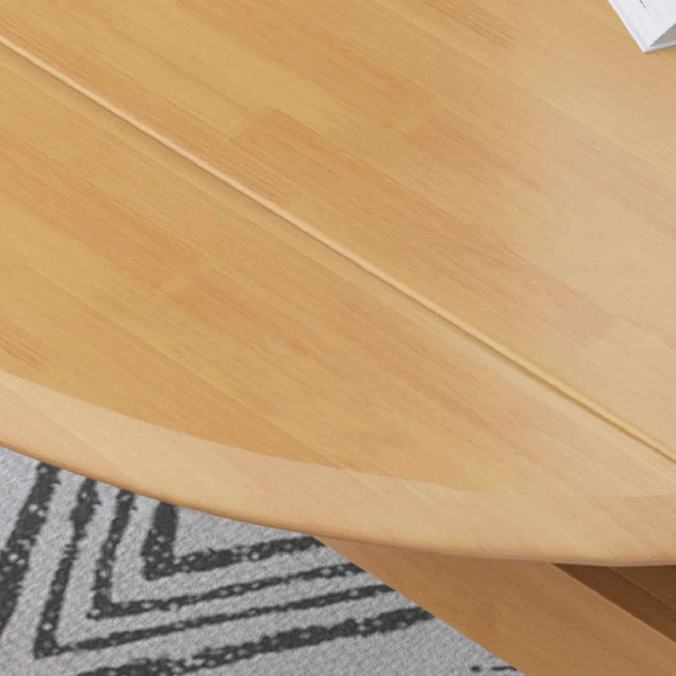 Modern Rubberwood Dinner Table Round Drop-Leaf Table with 4 Legs for Dining Room Clearhalo ' dining_table' 'Dining Tables & Seating' 'Dining Tables' 'furn' 'furn_dining_table' 'Furniture' 'furniture_dining_table' 'Kitchen & Dining Furniture' 'kitchen&dining_furn' 'kitchen' 'kitchen_dining_table' 3970202