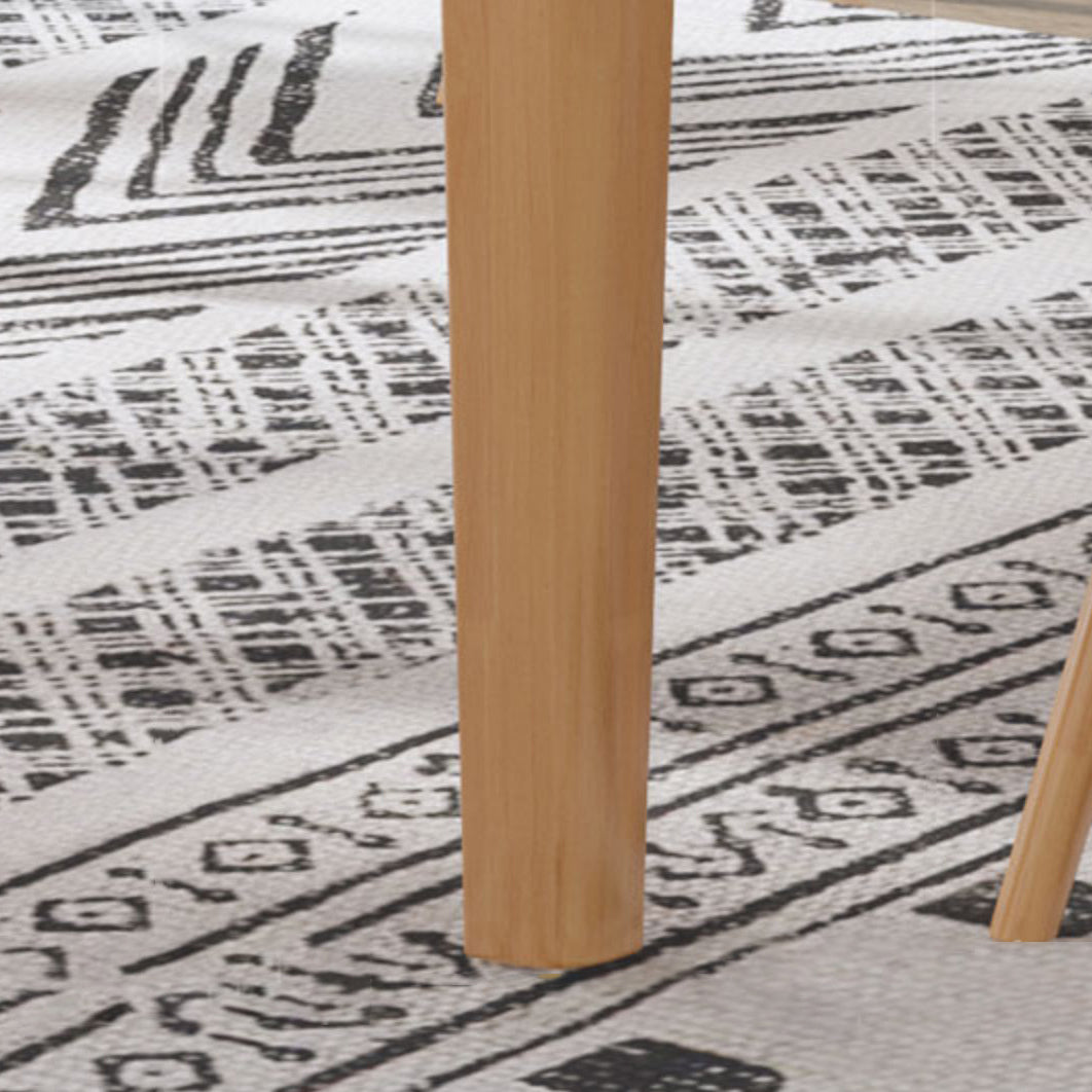 Modern Rubberwood Dinner Table Round Drop-Leaf Table with 4 Legs for Dining Room Clearhalo ' dining_table' 'Dining Tables & Seating' 'Dining Tables' 'furn' 'furn_dining_table' 'Furniture' 'furniture_dining_table' 'Kitchen & Dining Furniture' 'kitchen&dining_furn' 'kitchen' 'kitchen_dining_table' 3970203