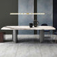 Metal Traditional Luxury Rectangle Table Sintered Stone Indoor Table for Dining Room Clearhalo ' dining_table' 'Dining Tables & Seating' 'Dining Tables' 'furn' 'furn_dining_table' 'Furniture' 'furniture_dining_table' 'Kitchen & Dining Furniture' 'kitchen&dining_furn' 'kitchen' 'kitchen_dining_table' 3970223