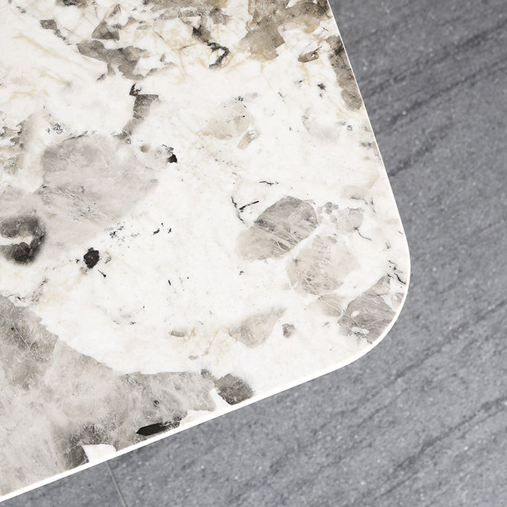 Metal Traditional Luxury Rectangle Table Sintered Stone Indoor Table for Dining Room Clearhalo ' dining_table' 'Dining Tables & Seating' 'Dining Tables' 'furn' 'furn_dining_table' 'Furniture' 'furniture_dining_table' 'Kitchen & Dining Furniture' 'kitchen&dining_furn' 'kitchen' 'kitchen_dining_table' 3970228