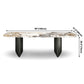 Metal Traditional Luxury Rectangle Table Sintered Stone Indoor Table for Dining Room Clearhalo ' dining_table' 'Dining Tables & Seating' 'Dining Tables' 'furn' 'furn_dining_table' 'Furniture' 'furniture_dining_table' 'Kitchen & Dining Furniture' 'kitchen&dining_furn' 'kitchen' 'kitchen_dining_table' 3970236