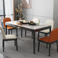 Rectangle Shape Sintered Stone Dining Table Simplicity 4 Legs Table for Dining Room Clearhalo ' dining_table' 'Dining Tables & Seating' 'Dining Tables' 'furn' 'furn_dining_table' 'Furniture' 'furniture_dining_table' 'Kitchen & Dining Furniture' 'kitchen&dining_furn' 'kitchen' 'kitchen_dining_table' 3970252