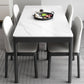 Rectangle Shape Sintered Stone Dining Table Simplicity 4 Legs Table for Dining Room Clearhalo ' dining_table' 'Dining Tables & Seating' 'Dining Tables' 'furn' 'furn_dining_table' 'Furniture' 'furniture_dining_table' 'Kitchen & Dining Furniture' 'kitchen&dining_furn' 'kitchen' 'kitchen_dining_table' 3970255