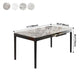 Rectangle Shape Sintered Stone Dining Table Simplicity 4 Legs Table for Dining Room Clearhalo ' dining_table' 'Dining Tables & Seating' 'Dining Tables' 'furn' 'furn_dining_table' 'Furniture' 'furniture_dining_table' 'Kitchen & Dining Furniture' 'kitchen&dining_furn' 'kitchen' 'kitchen_dining_table' 3970260