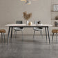 Industrial Rectangle Shape Standard Dining Table Sintered Stone Gray Dining Table for Kitchen Clearhalo ' dining_table' 'Dining Tables & Seating' 'Dining Tables' 'furn' 'furn_dining_table' 'Furniture' 'furniture_dining_table' 'Kitchen & Dining Furniture' 'kitchen&dining_furn' 'kitchen' 'kitchen_dining_table' 3970274