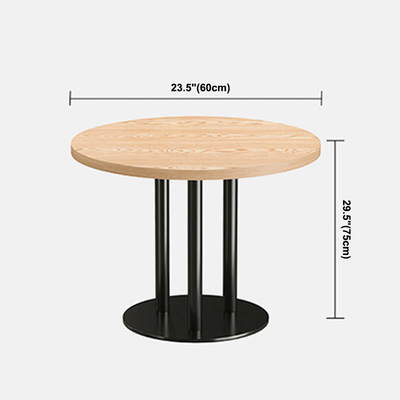 Industrial Style Wood Dinner Table Brown Table with Black Frame for Dining Room Clearhalo ' dining_table' 'Dining Tables & Seating' 'Dining Tables' 'furn' 'furn_dining_table' 'Furniture' 'furniture_dining_table' 'Kitchen & Dining Furniture' 'kitchen&dining_furn' 'kitchen' 'kitchen_dining_table' 3970298