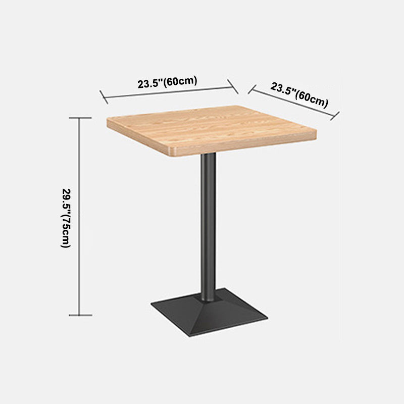 Industrial Style Wood Dinner Table Brown Table with Black Frame for Dining Room Clearhalo ' dining_table' 'Dining Tables & Seating' 'Dining Tables' 'furn' 'furn_dining_table' 'Furniture' 'furniture_dining_table' 'Kitchen & Dining Furniture' 'kitchen&dining_furn' 'kitchen' 'kitchen_dining_table' 3970300