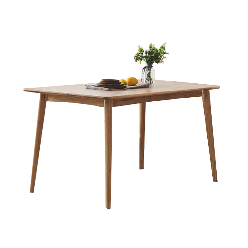 Rectangle Oak Wood Table in Nature Modern Dining Table with Wooden 4 Legs Without Chairs Clearhalo ' dining_table' 'Dining Tables & Seating' 'Dining Tables' 'furn' 'furn_dining_table' 'Furniture' 'furniture_dining_table' 'Kitchen & Dining Furniture' 'kitchen&dining_furn' 'kitchen' 'kitchen_dining_table' 3970323
