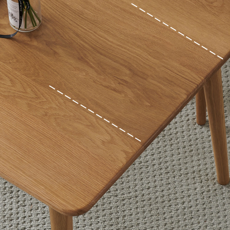 Rectangle Oak Wood Table in Nature Modern Dining Table with Wooden 4 Legs Clearhalo ' dining_table' 'Dining Tables & Seating' 'Dining Tables' 'furn' 'furn_dining_table' 'Furniture' 'furniture_dining_table' 'Kitchen & Dining Furniture' 'kitchen&dining_furn' 'kitchen' 'kitchen_dining_table' 3970325