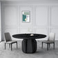 Contemporary Solid Wood Round Shape Dining Table Standard Kitchen Dining Table with Pedestal Base Clearhalo ' dining_table' 'Dining Tables & Seating' 'Dining Tables' 'furn' 'furn_dining_table' 'Furniture' 'furniture_dining_table' 'Kitchen & Dining Furniture' 'kitchen&dining_furn' 'kitchen' 'kitchen_dining_table' 3970378