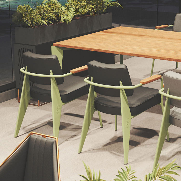 Rectangle 4 Legs Home Furniture Industrial Style Solid Wood Dining Room Collection Clearhalo ' dining_table' 'Dining Tables & Seating' 'Dining Tables' 'furn' 'furn_dining_table' 'Furniture' 'furniture_dining_table' 'Kitchen & Dining Furniture' 'kitchen&dining_furn' 'kitchen' 'kitchen_dining_table' 3970394