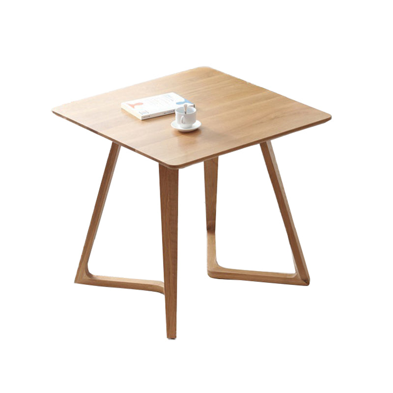 Double Pedestal Oak Solid Wood Dinette Table Modern Style Dining Table Square Without Chairs Clearhalo ' dining_table' 'Dining Tables & Seating' 'Dining Tables' 'furn' 'furn_dining_table' 'Furniture' 'furniture_dining_table' 'Kitchen & Dining Furniture' 'kitchen&dining_furn' 'kitchen' 'kitchen_dining_table' 3970417