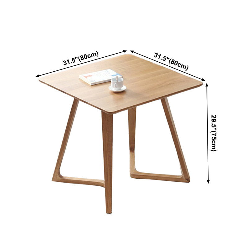 Double Pedestal Oak Solid Wood Dinette Table Modern Style Dining Table Clearhalo ' dining_table' 'Dining Tables & Seating' 'Dining Tables' 'furn' 'furn_dining_table' 'Furniture' 'furniture_dining_table' 'Kitchen & Dining Furniture' 'kitchen&dining_furn' 'kitchen' 'kitchen_dining_table' 3970434