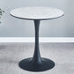 Round Shape Dining Table Simplicity Style Tulip Base Table for Dining Room Light Gray Without Chairs Clearhalo ' dining_table' 'Dining Tables & Seating' 'Dining Tables' 'furn' 'furn_dining_table' 'Furniture' 'furniture_dining_table' 'Kitchen & Dining Furniture' 'kitchen&dining_furn' 'kitchen' 'kitchen_dining_table' 3970438