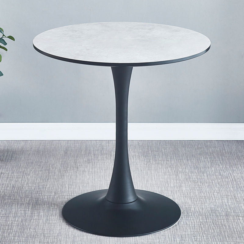 Round Shape Dining Table Simplicity Style Tulip Base Table for Dining Room Light Gray Without Chairs Clearhalo ' dining_table' 'Dining Tables & Seating' 'Dining Tables' 'furn' 'furn_dining_table' 'Furniture' 'furniture_dining_table' 'Kitchen & Dining Furniture' 'kitchen&dining_furn' 'kitchen' 'kitchen_dining_table' 3970438