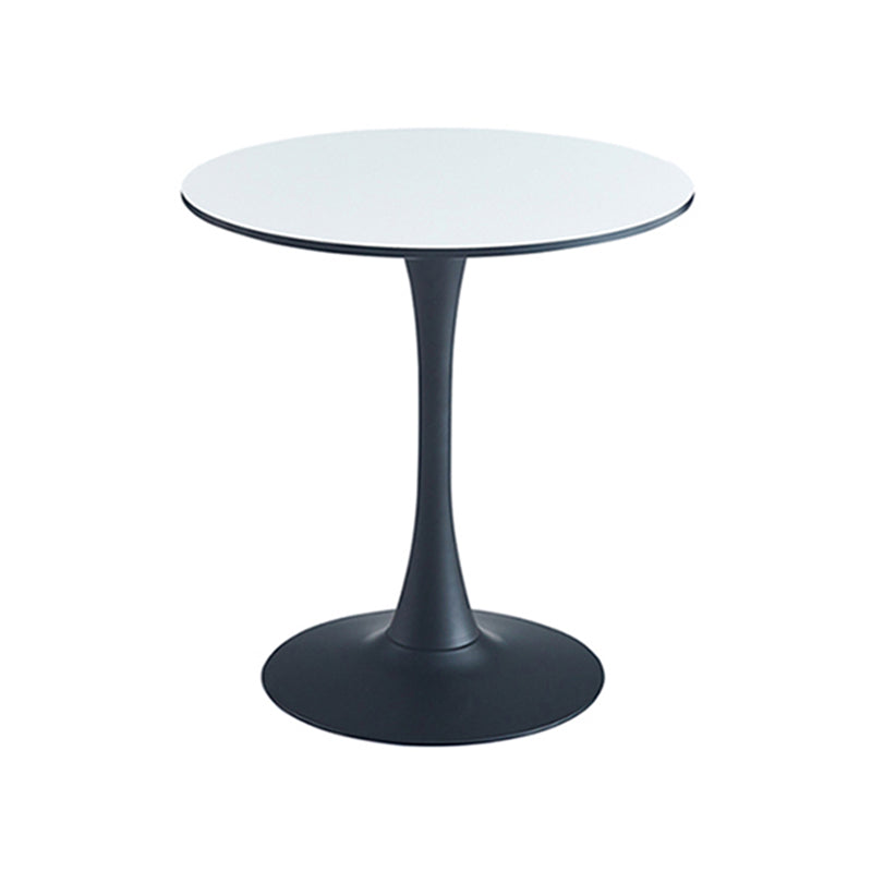 Round Shape Dining Table Simplicity Style Tulip Base Table for Dining Room Black Without Chairs Clearhalo ' dining_table' 'Dining Tables & Seating' 'Dining Tables' 'furn' 'furn_dining_table' 'Furniture' 'furniture_dining_table' 'Kitchen & Dining Furniture' 'kitchen&dining_furn' 'kitchen' 'kitchen_dining_table' 3970442