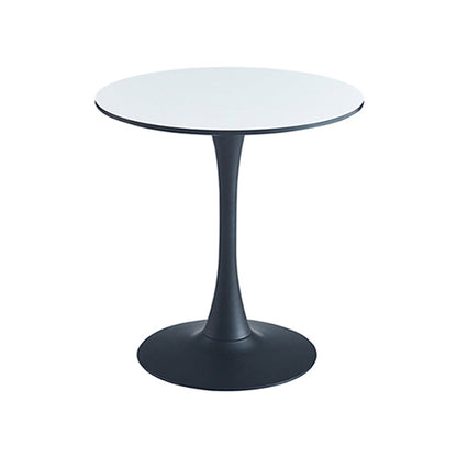 Round Shape Dining Table Simplicity Style Tulip Base Table for Dining Room Black Without Chairs Clearhalo ' dining_table' 'Dining Tables & Seating' 'Dining Tables' 'furn' 'furn_dining_table' 'Furniture' 'furniture_dining_table' 'Kitchen & Dining Furniture' 'kitchen&dining_furn' 'kitchen' 'kitchen_dining_table' 3970442