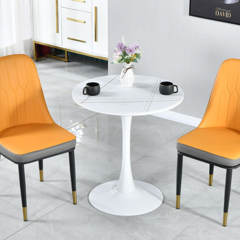 Round Shape Dining Table Simplicity Style Tulip Base Table for Dining Room Clearhalo ' dining_table' 'Dining Tables & Seating' 'Dining Tables' 'furn' 'furn_dining_table' 'Furniture' 'furniture_dining_table' 'Kitchen & Dining Furniture' 'kitchen&dining_furn' 'kitchen' 'kitchen_dining_table' 3970447