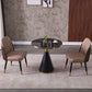 Round Shape Luxury Dining Table Three-Color Fixed Table with Sintered Stone Clearhalo ' dining_table' 'Dining Tables & Seating' 'Dining Tables' 'furn' 'furn_dining_table' 'Furniture' 'furniture_dining_table' 'Kitchen & Dining Furniture' 'kitchen&dining_furn' 'kitchen' 'kitchen_dining_table' 3979446