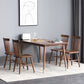Solid Wood Traditional Luxury Rectangular Dining Table Wood Top Dining Table with 4 Legs Clearhalo ' dining_table' 'Dining Tables & Seating' 'Dining Tables' 'furn' 'furn_dining_table' 'Furniture' 'furniture_dining_table' 'Kitchen & Dining Furniture' 'kitchen&dining_furn' 'kitchen' 'kitchen_dining_table' 3979481