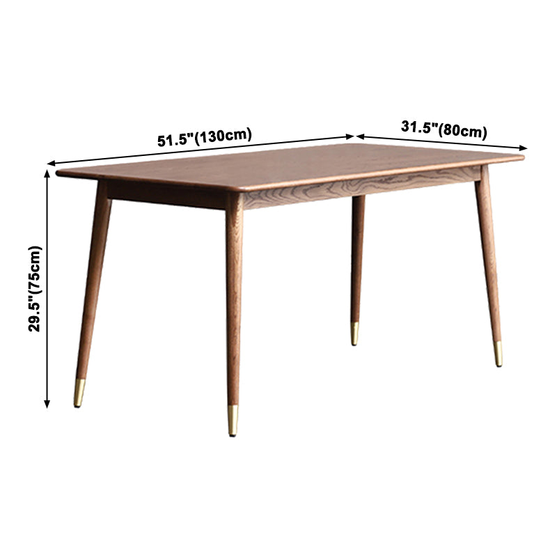 Solid Wood Traditional Luxury Rectangular Dining Table Wood Top Dining Table with 4 Legs Clearhalo ' dining_table' 'Dining Tables & Seating' 'Dining Tables' 'furn' 'furn_dining_table' 'Furniture' 'furniture_dining_table' 'Kitchen & Dining Furniture' 'kitchen&dining_furn' 'kitchen' 'kitchen_dining_table' 3979483