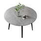 52" Extendable Round Dining Table Modern Adjustable Sintered Stone Top Table with 4 Legs Gray Without Chairs Clearhalo ' dining_table' 'Dining Tables & Seating' 'Dining Tables' 'furn' 'furn_dining_table' 'Furniture' 'furniture_dining_table' 'Kitchen & Dining Furniture' 'kitchen&dining_furn' 'kitchen' 'kitchen_dining_table' 3979487