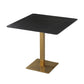 Industrial Square Dinner Table Sintered Stone Table with Metal Base for Home Black Gold Without Chairs Clearhalo ' dining_table' 'Dining Tables & Seating' 'Dining Tables' 'furn' 'furn_dining_table' 'Furniture' 'furniture_dining_table' 'Kitchen & Dining Furniture' 'kitchen&dining_furn' 'kitchen' 'kitchen_dining_table' 3979517