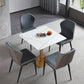 Industrial Square Dinner Table Sintered Stone Table with Metal Base for Home Clearhalo ' dining_table' 'Dining Tables & Seating' 'Dining Tables' 'furn' 'furn_dining_table' 'Furniture' 'furniture_dining_table' 'Kitchen & Dining Furniture' 'kitchen&dining_furn' 'kitchen' 'kitchen_dining_table' 3979527