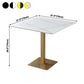 Industrial Square Dinner Table Sintered Stone Table with Metal Base for Home Clearhalo ' dining_table' 'Dining Tables & Seating' 'Dining Tables' 'furn' 'furn_dining_table' 'Furniture' 'furniture_dining_table' 'Kitchen & Dining Furniture' 'kitchen&dining_furn' 'kitchen' 'kitchen_dining_table' 3979531