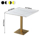 Industrial Square Dinner Table Sintered Stone Table with Metal Base for Home Clearhalo ' dining_table' 'Dining Tables & Seating' 'Dining Tables' 'furn' 'furn_dining_table' 'Furniture' 'furniture_dining_table' 'Kitchen & Dining Furniture' 'kitchen&dining_furn' 'kitchen' 'kitchen_dining_table' 3979533