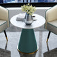 Round Table 23.6'' Dinette Table Traditional Luxury Dinner Room Table with Pedestal Casual Clearhalo ' dining_table' 'Dining Tables & Seating' 'Dining Tables' 'furn' 'furn_dining_table' 'Furniture' 'furniture_dining_table' 'Kitchen & Dining Furniture' 'kitchen&dining_furn' 'kitchen' 'kitchen_dining_table' 3979551
