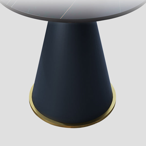Round Table 23.6'' Dinette Table Traditional Luxury Dinner Room Table with Pedestal Casual Clearhalo ' dining_table' 'Dining Tables & Seating' 'Dining Tables' 'furn' 'furn_dining_table' 'Furniture' 'furniture_dining_table' 'Kitchen & Dining Furniture' 'kitchen&dining_furn' 'kitchen' 'kitchen_dining_table' 3979560