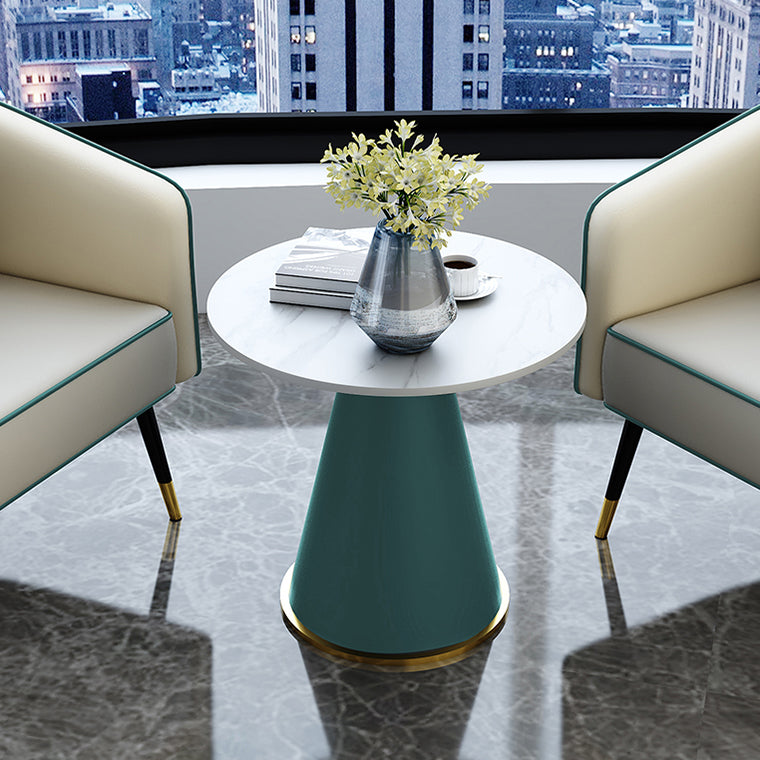 Round Table 23.6'' Dinette Table Traditional Luxury Dinner Room Table with Pedestal Casual Clearhalo ' dining_table' 'Dining Tables & Seating' 'Dining Tables' 'furn' 'furn_dining_table' 'Furniture' 'furniture_dining_table' 'Kitchen & Dining Furniture' 'kitchen&dining_furn' 'kitchen' 'kitchen_dining_table' 3979565