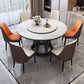 Simplicity Dining Table Ash Wood Single Pedestal Base Round Table for Home Clearhalo ' dining_table' 'Dining Tables & Seating' 'Dining Tables' 'furn' 'furn_dining_table' 'Furniture' 'furniture_dining_table' 'Kitchen & Dining Furniture' 'kitchen&dining_furn' 'kitchen' 'kitchen_dining_table' 3979614