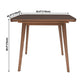 Extendable Round Dining Table in Brown Modern Adjustable Rubber Wood Table with 4 Legs Clearhalo ' dining_table' 'Dining Tables & Seating' 'Dining Tables' 'furn' 'furn_dining_table' 'Furniture' 'furniture_dining_table' 'Kitchen & Dining Furniture' 'kitchen&dining_furn' 'kitchen' 'kitchen_dining_table' 3979634