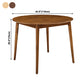 Rubber Wood Round Table for Restaurant Modern Dining Table in Nature/Walnut with 4 Legs Clearhalo ' dining_table' 'Dining Tables & Seating' 'Dining Tables' 'furn' 'furn_dining_table' 'Furniture' 'furniture_dining_table' 'Kitchen & Dining Furniture' 'kitchen&dining_furn' 'kitchen' 'kitchen_dining_table' 3979648