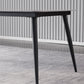 Industrial Style Home Sintered Stone Dining Table 4 Legs Carbon Steel Base Rectangle Table Clearhalo ' dining_table' 'Dining Tables & Seating' 'Dining Tables' 'furn' 'furn_dining_table' 'Furniture' 'furniture_dining_table' 'Kitchen & Dining Furniture' 'kitchen&dining_furn' 'kitchen' 'kitchen_dining_table' 3979656