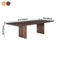 Simplicity Rectangle Dining Table Pine Solid Wood Table with Double Pedestal Clearhalo ' dining_table' 'Dining Tables & Seating' 'Dining Tables' 'furn' 'furn_dining_table' 'Furniture' 'furniture_dining_table' 'Kitchen & Dining Furniture' 'kitchen&dining_furn' 'kitchen' 'kitchen_dining_table' 3979693