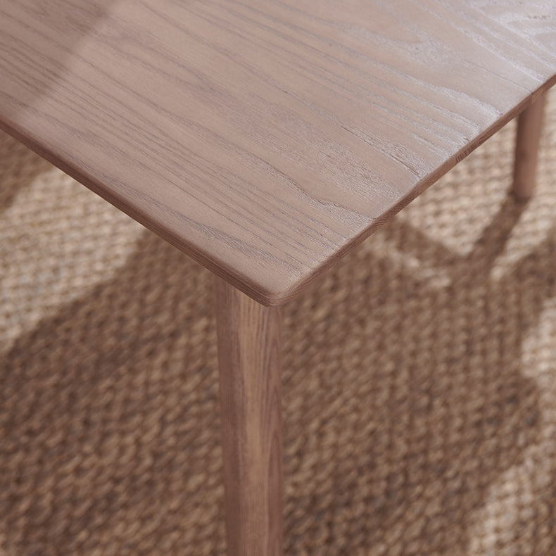Rectangle Ash Wood Table in Nature/Walnut Modern Dining Table with 4 Legs for Restaurant Clearhalo ' dining_table' 'Dining Tables & Seating' 'Dining Tables' 'furn' 'furn_dining_table' 'Furniture' 'furniture_dining_table' 'Kitchen & Dining Furniture' 'kitchen&dining_furn' 'kitchen' 'kitchen_dining_table' 3979705