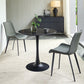 Simplicity Round Dining Table Sintered Stone Table with Black Tulip Base Clearhalo ' dining_table' 'Dining Tables & Seating' 'Dining Tables' 'furn' 'furn_dining_table' 'Furniture' 'furniture_dining_table' 'Kitchen & Dining Furniture' 'kitchen&dining_furn' 'kitchen' 'kitchen_dining_table' 3979746