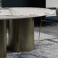 Oval Traditional Luxury Dining Table Sintered Stone Table with 3 Gold Legs Clearhalo ' dining_table' 'Dining Tables & Seating' 'Dining Tables' 'furn' 'furn_dining_table' 'Furniture' 'furniture_dining_table' 'Kitchen & Dining Furniture' 'kitchen&dining_furn' 'kitchen' 'kitchen_dining_table' 3979765