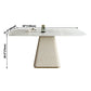 Rectangle Traditional Luxury Dining Table White Sintered Stone Table with Pedestal Base Clearhalo ' dining_table' 'Dining Tables & Seating' 'Dining Tables' 'furn' 'furn_dining_table' 'Furniture' 'furniture_dining_table' 'Kitchen & Dining Furniture' 'kitchen&dining_furn' 'kitchen' 'kitchen_dining_table' 3979846