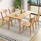 Simplicity Rectangle Dining Table Oak Solid Wood Table with 4 Legs for Dining Room Clearhalo ' dining_table' 'Dining Tables & Seating' 'Dining Tables' 'furn' 'furn_dining_table' 'Furniture' 'furniture_dining_table' 'Kitchen & Dining Furniture' 'kitchen&dining_furn' 'kitchen' 'kitchen_dining_table' 3979851