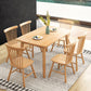 Simplicity Rectangle Dining Table Oak Solid Wood Table with 4 Legs for Dining Room Clearhalo ' dining_table' 'Dining Tables & Seating' 'Dining Tables' 'furn' 'furn_dining_table' 'Furniture' 'furniture_dining_table' 'Kitchen & Dining Furniture' 'kitchen&dining_furn' 'kitchen' 'kitchen_dining_table' 3979858