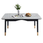 Traditional Luxury Dining Table Sintered Stone Table with 4 Black Legs for Dining Room White Without Chairs Clearhalo ' dining_table' 'Dining Tables & Seating' 'Dining Tables' 'furn' 'furn_dining_table' 'Furniture' 'furniture_dining_table' 'Kitchen & Dining Furniture' 'kitchen&dining_furn' 'kitchen' 'kitchen_dining_table' 3979884